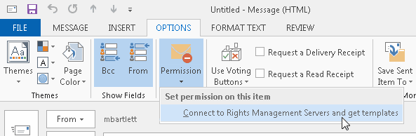 permissions is greyed out in outlook for mac